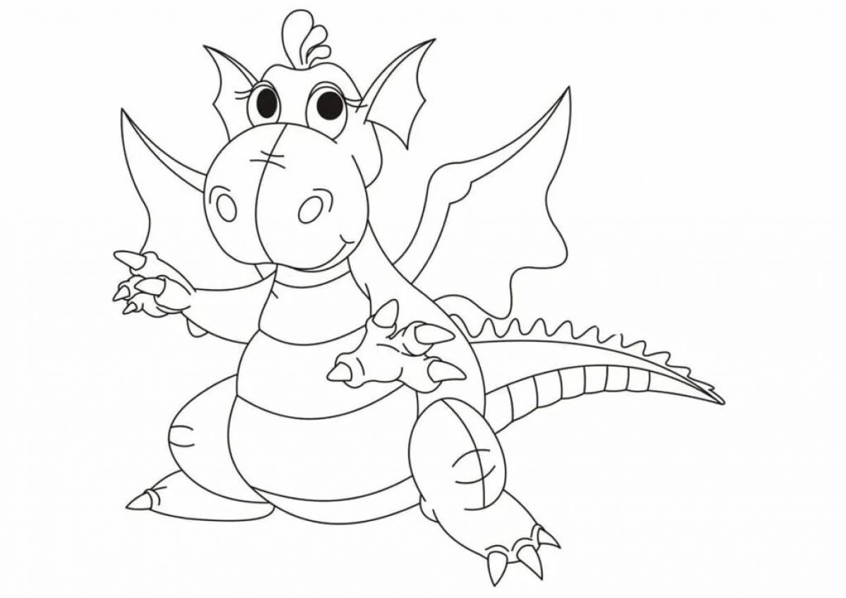 Incredible dragon coloring pages for kids