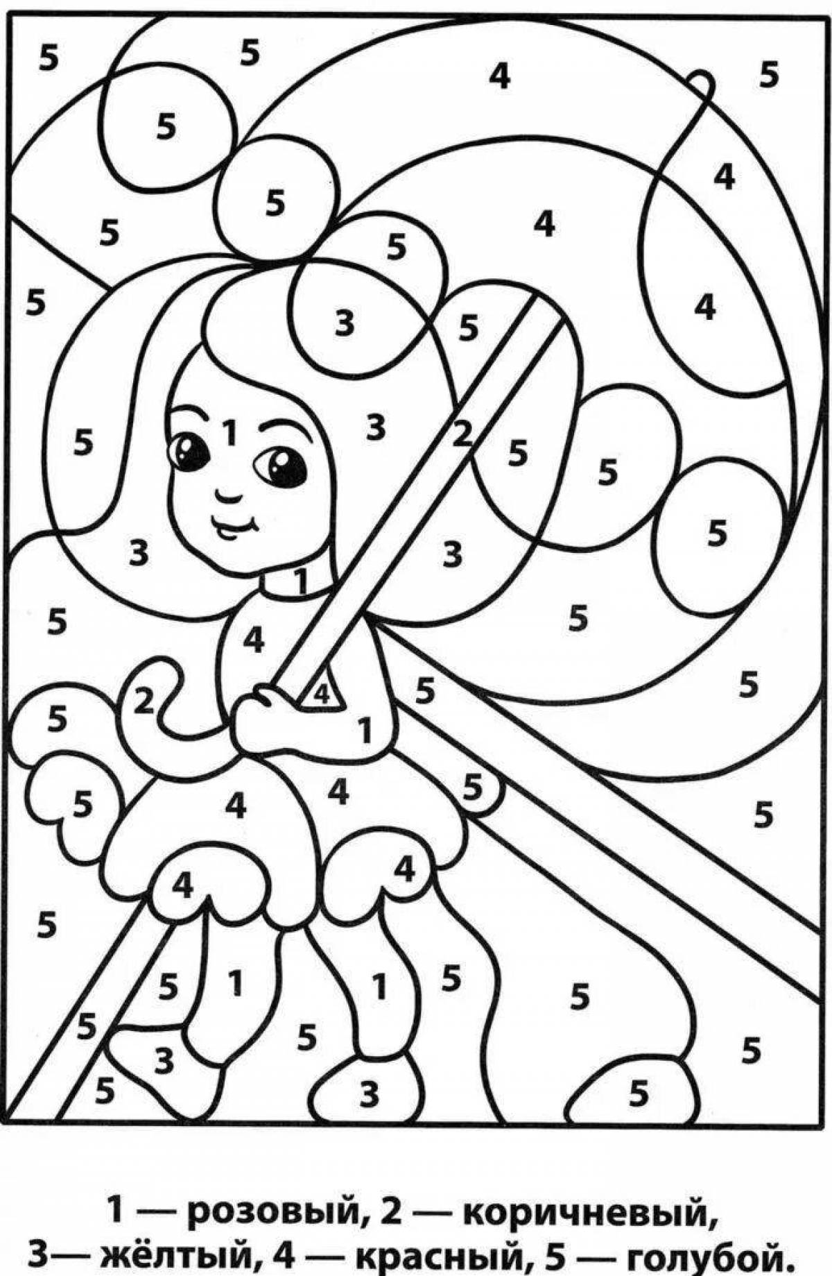 Nice coloring book for girls