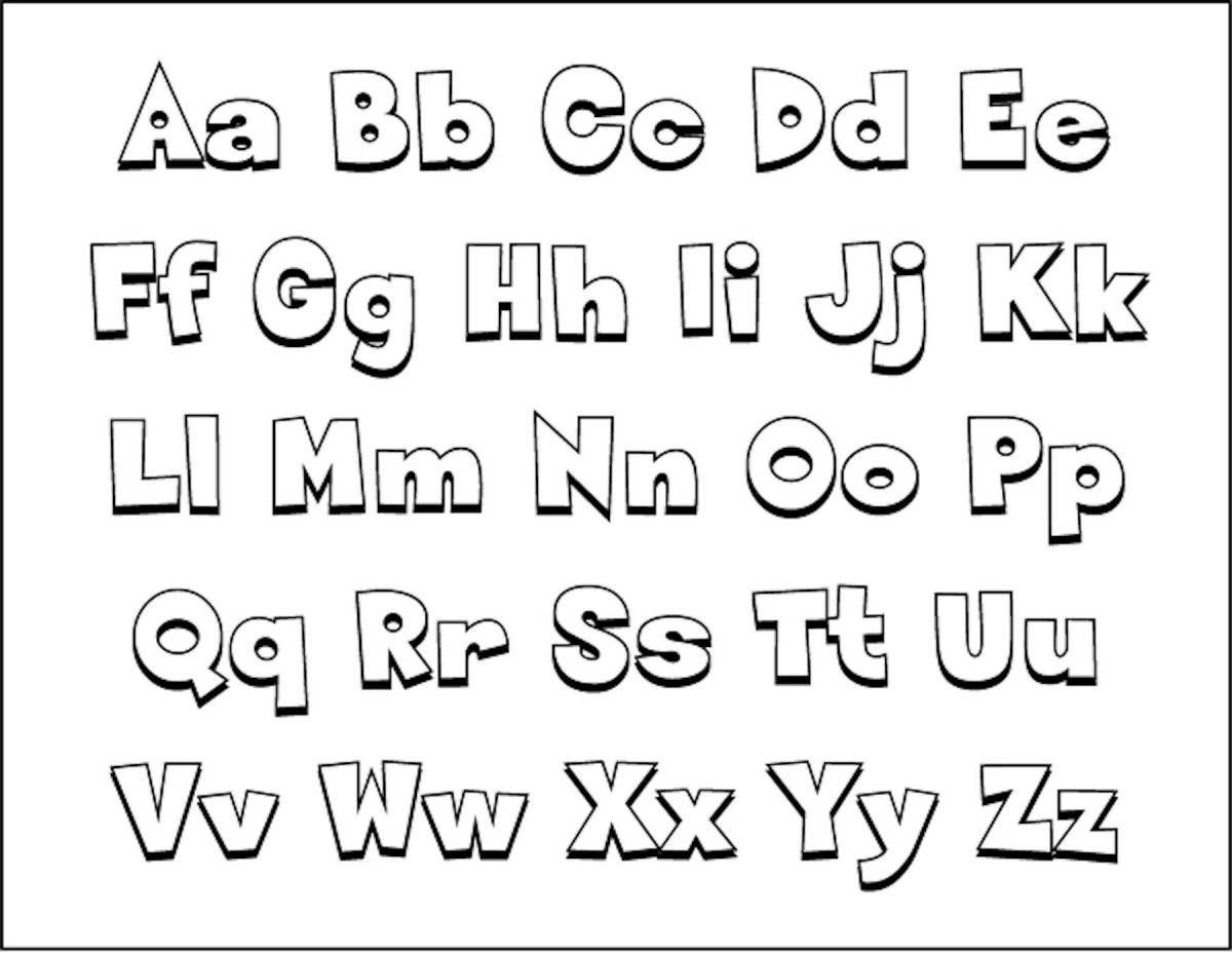 English alphabet with eyes #15
