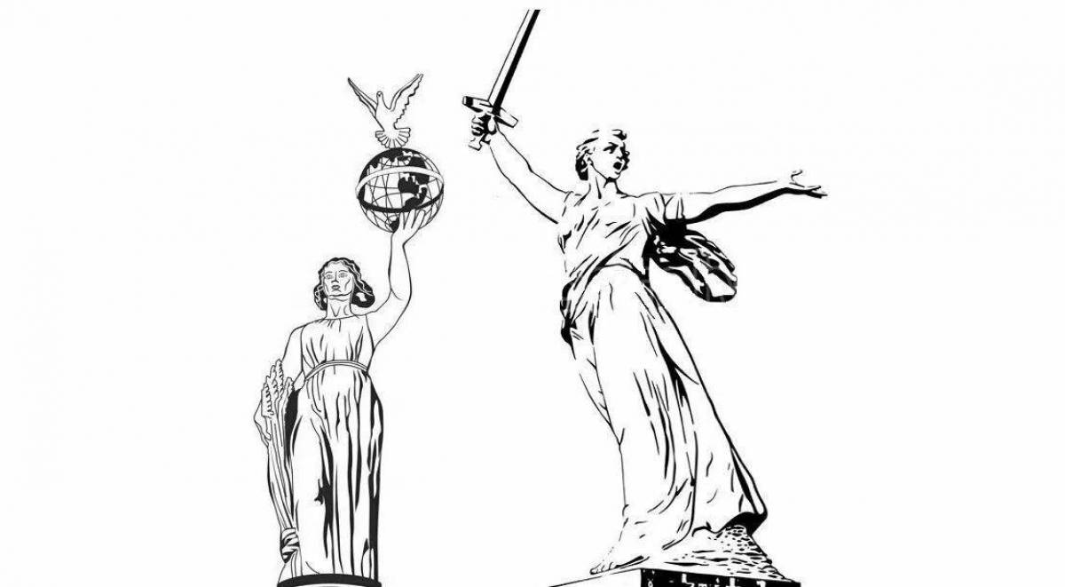 Photo Coloring of royal mamaev kurgan