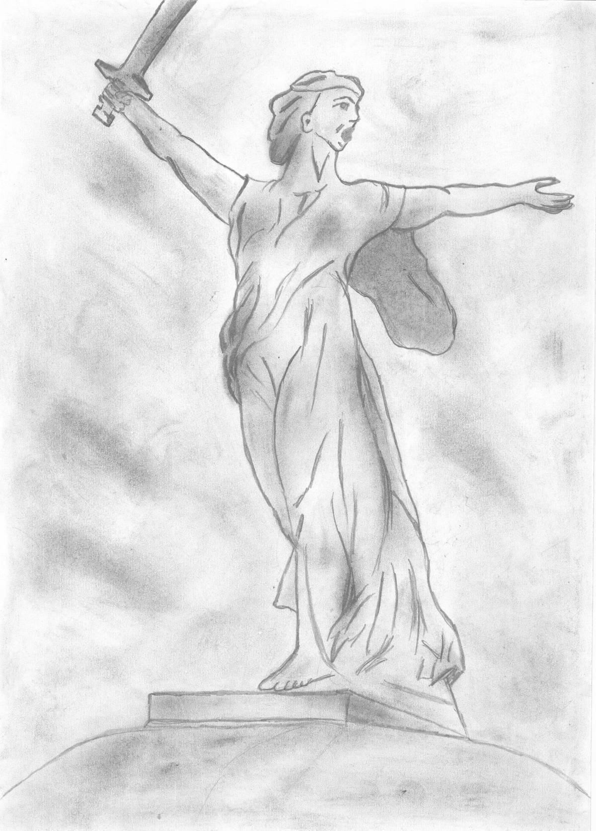 Photo Impressive battle of Stalingrad coloring book