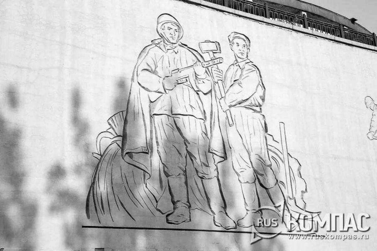 Photo Coloring book tempting battle of Stalingrad