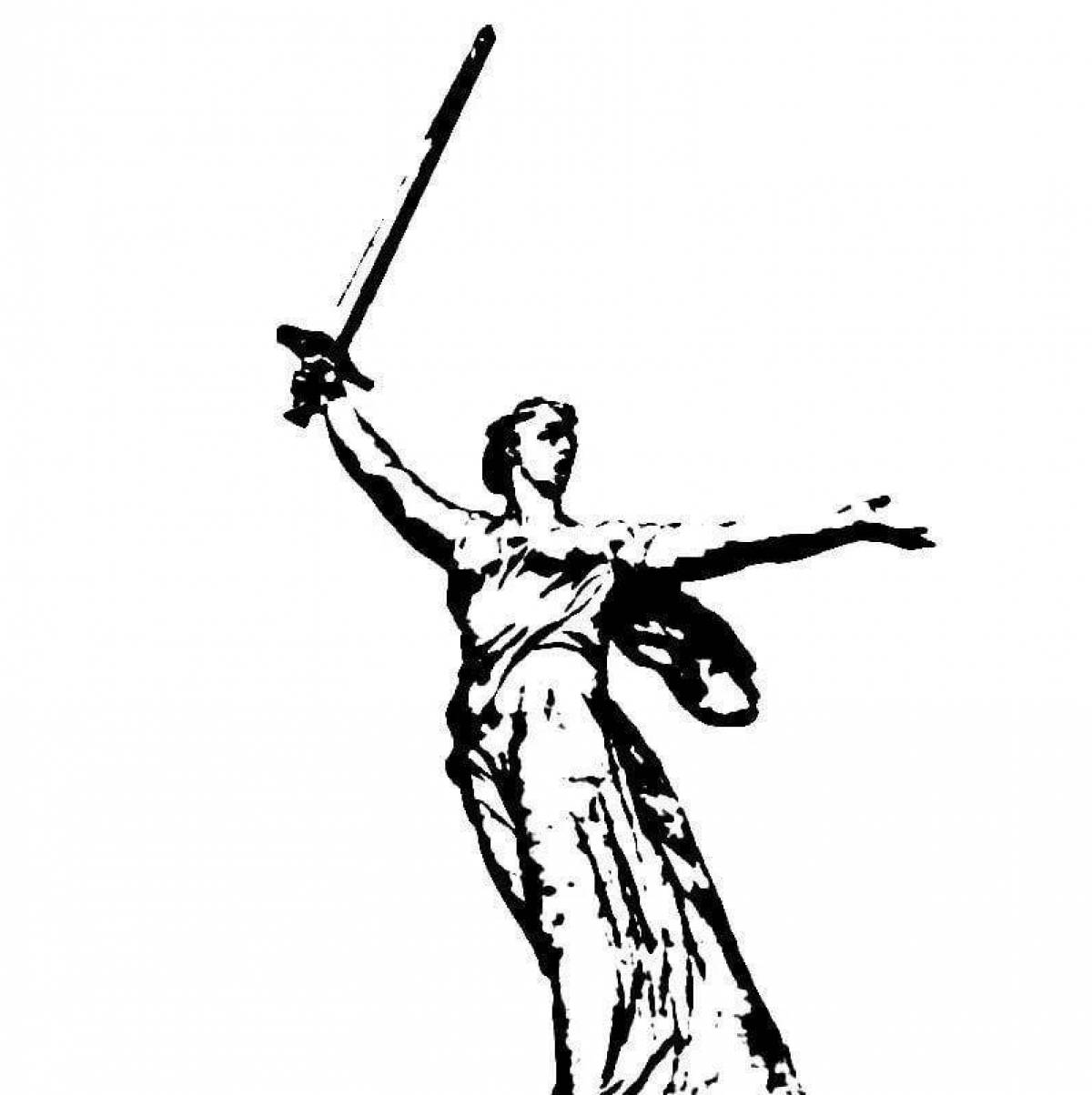 Photo Coloring book the magnificent battle of Stalingrad