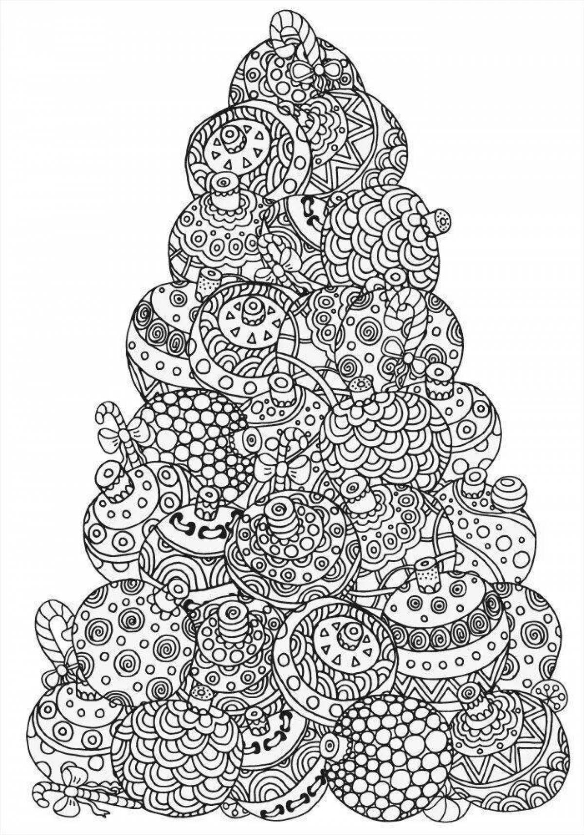 Gorgeous Christmas anti-stress coloring book