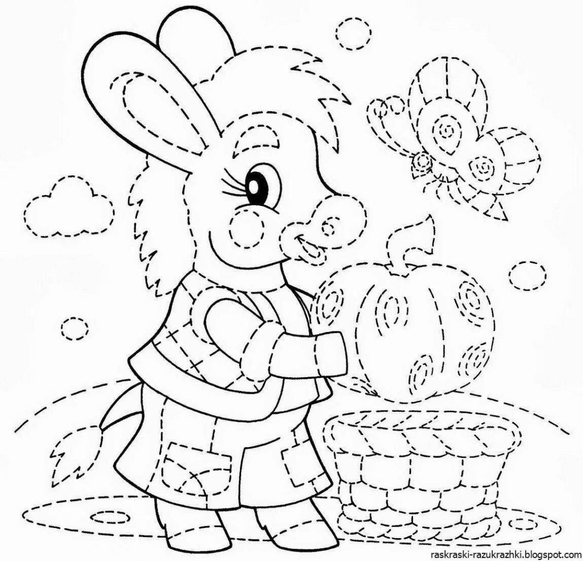 Color-frenzy coloring page for 6 year olds