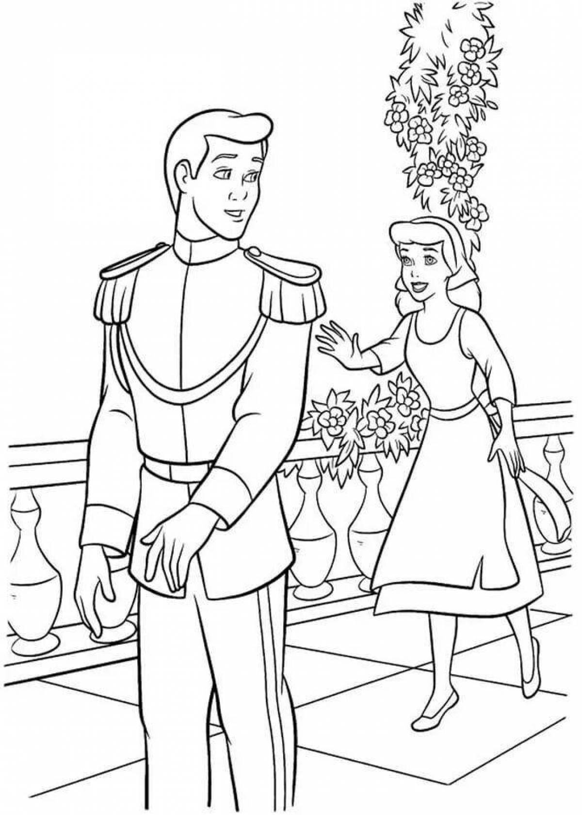Great princess and prince coloring book for kids