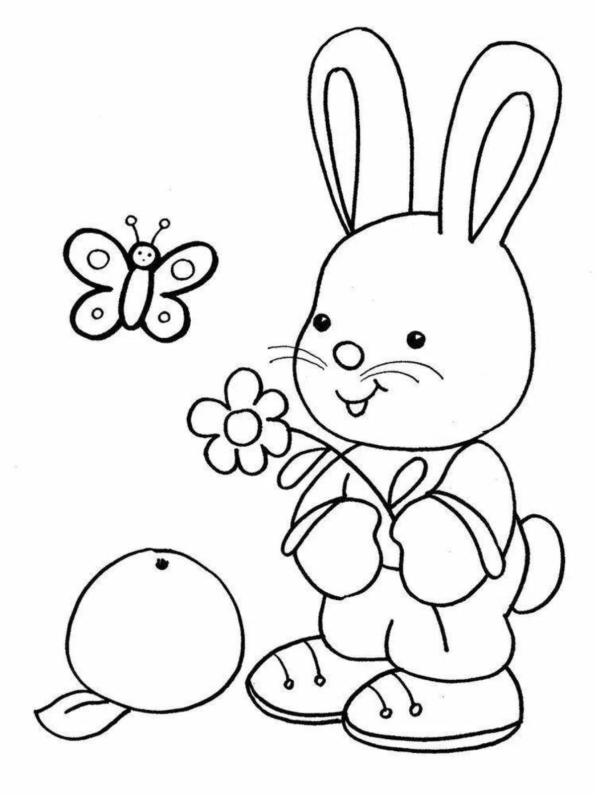 Colorful coloring book for preschoolers 4-5 years old