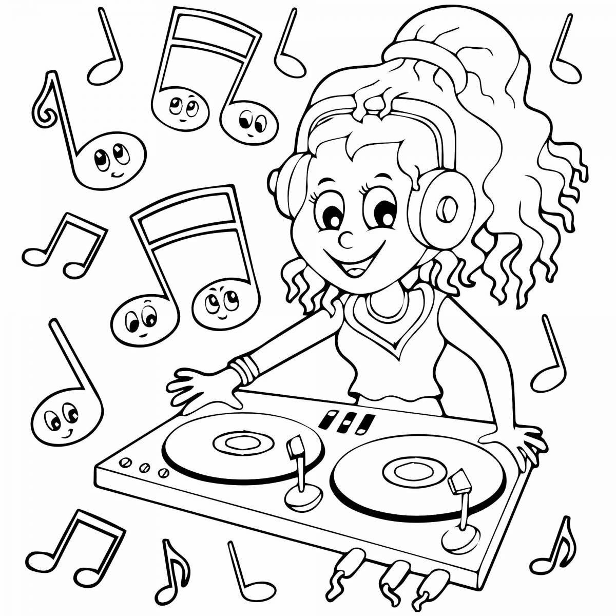 Great dj coloring book
