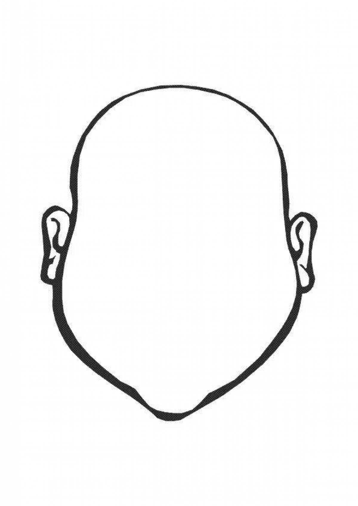 Буйная раскраска голова страницы