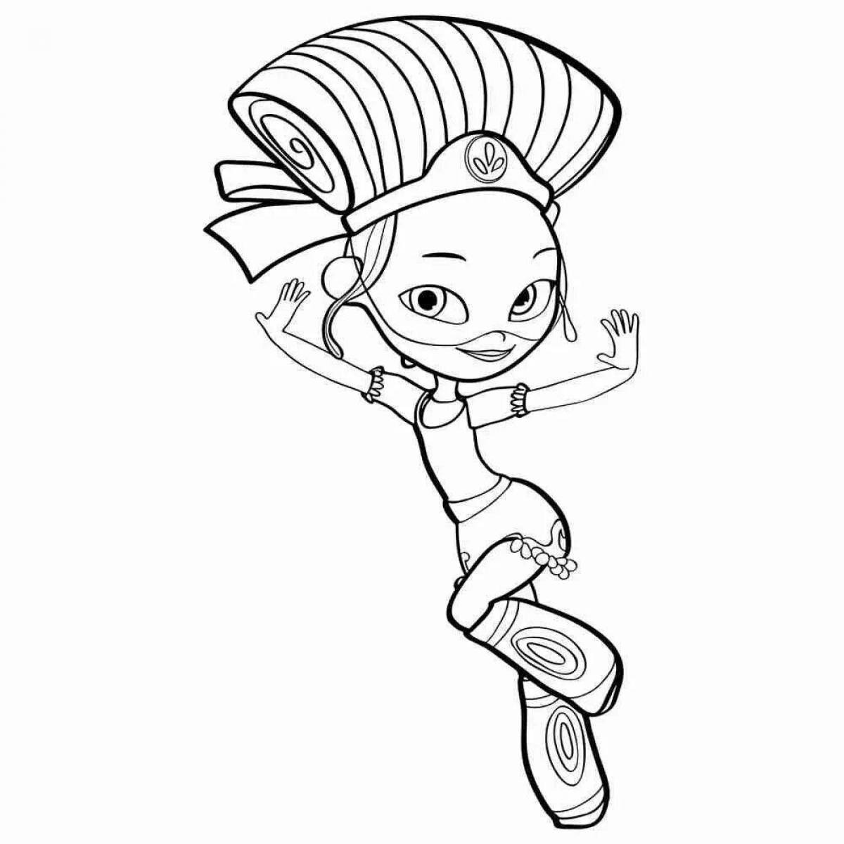 Color-frenzy alenka coloring page