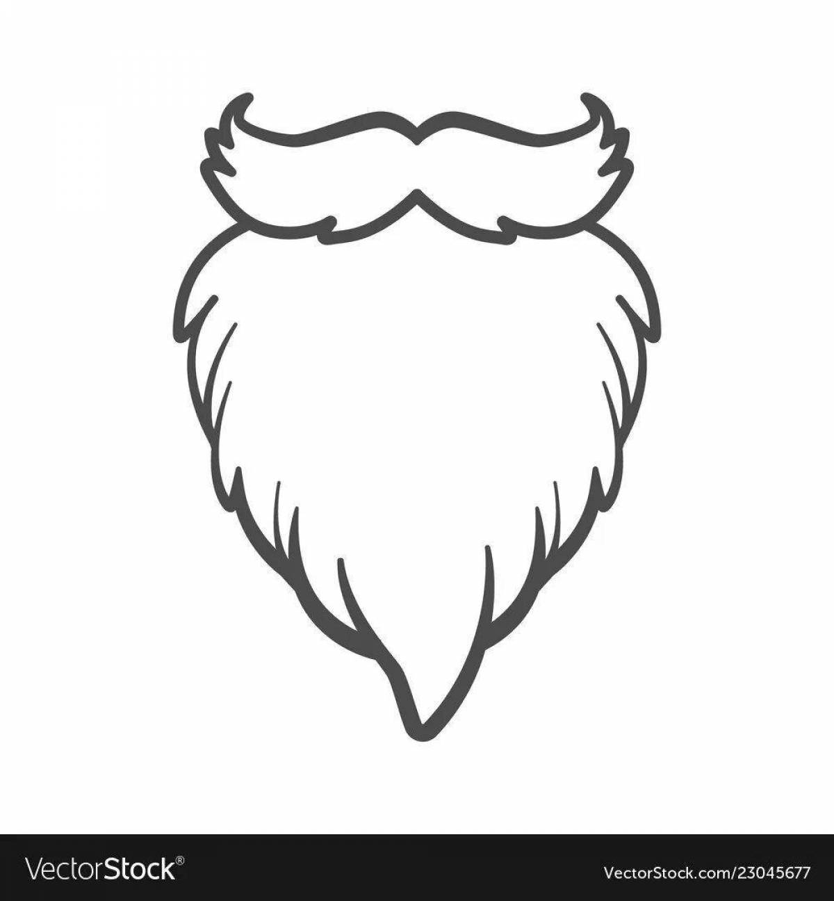 Дед Мороз с бородой для детей