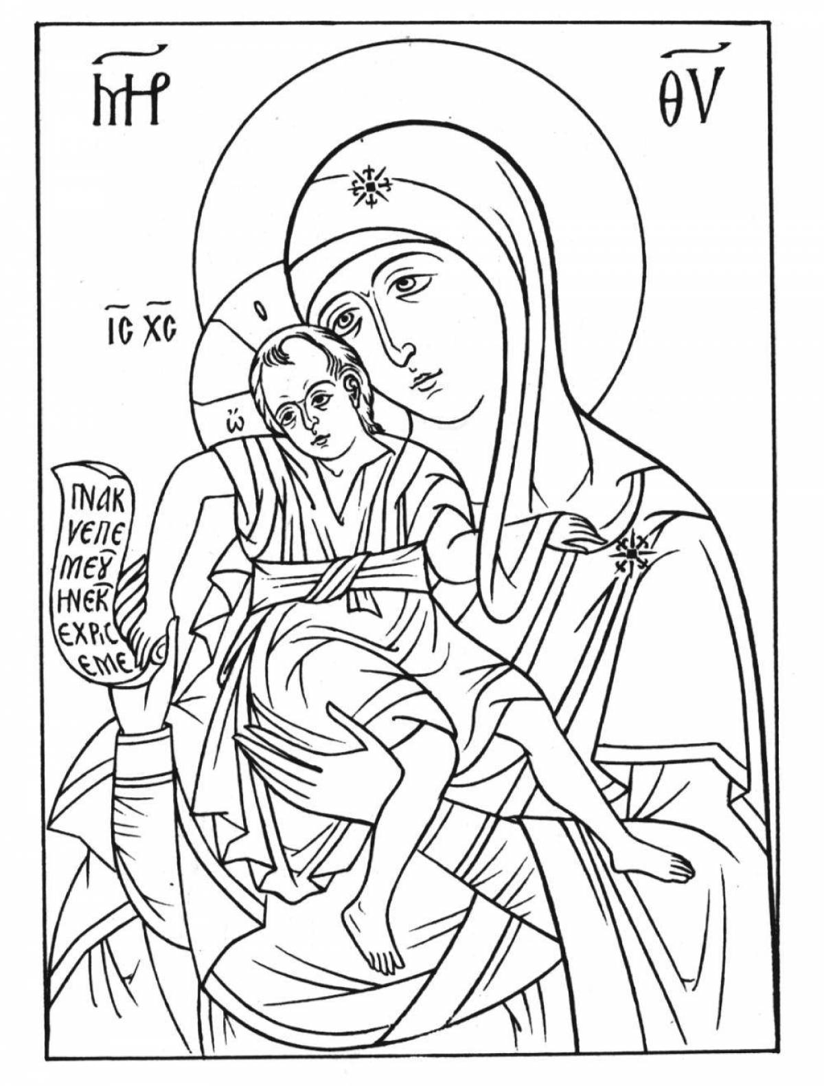 Владимирская икона Божией матери чб