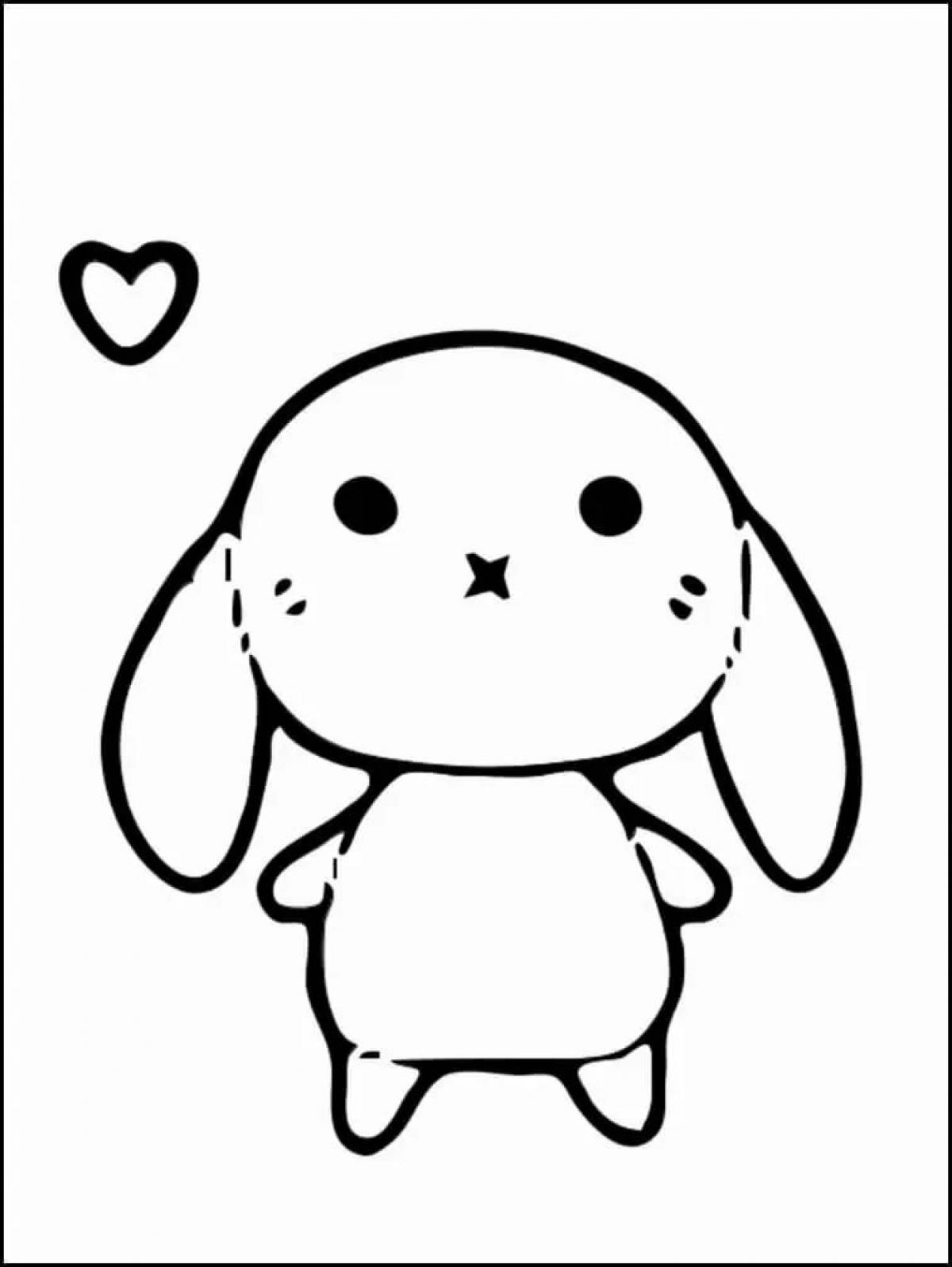 Violent coloring cute page