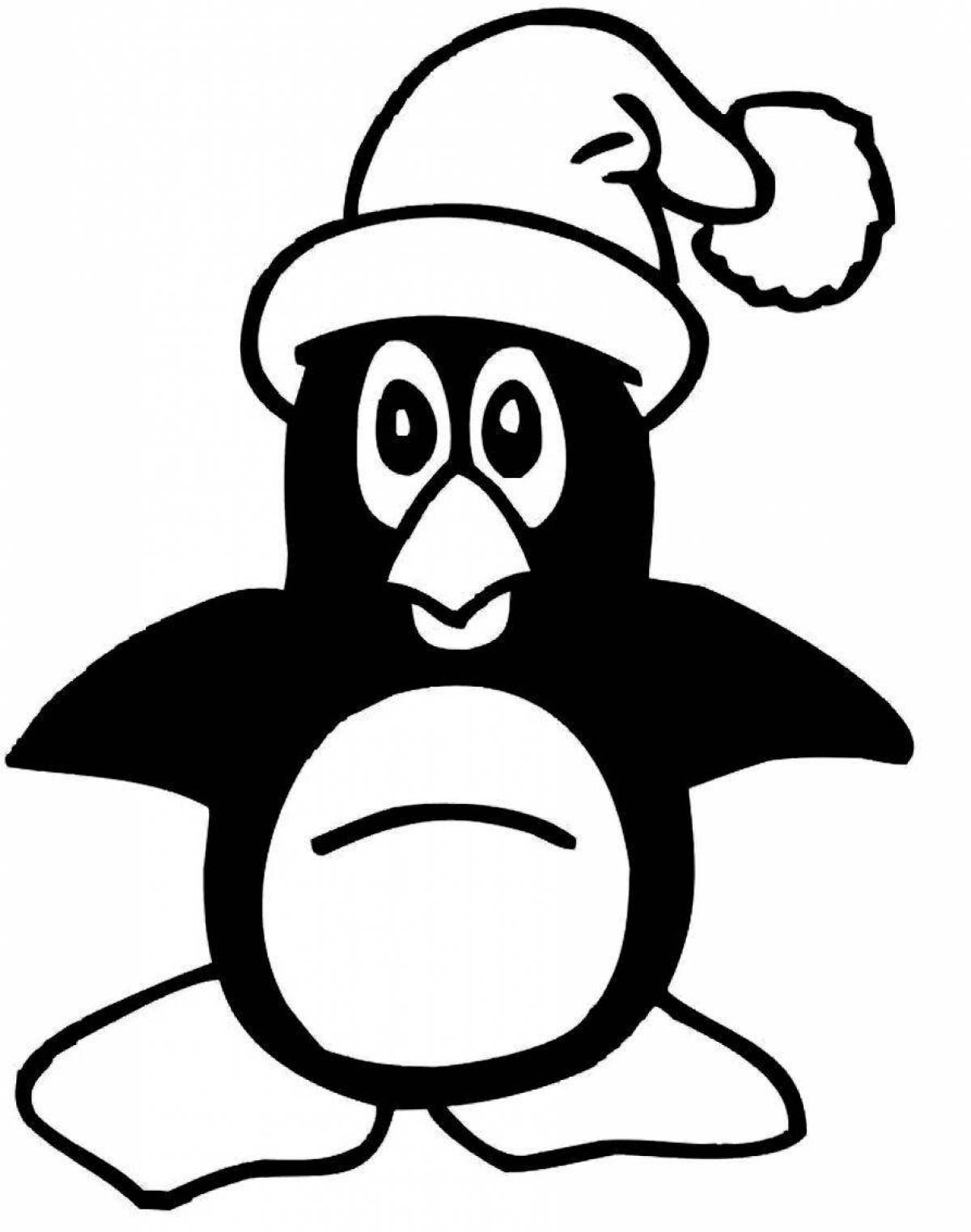 Attractive drawing of a penguin