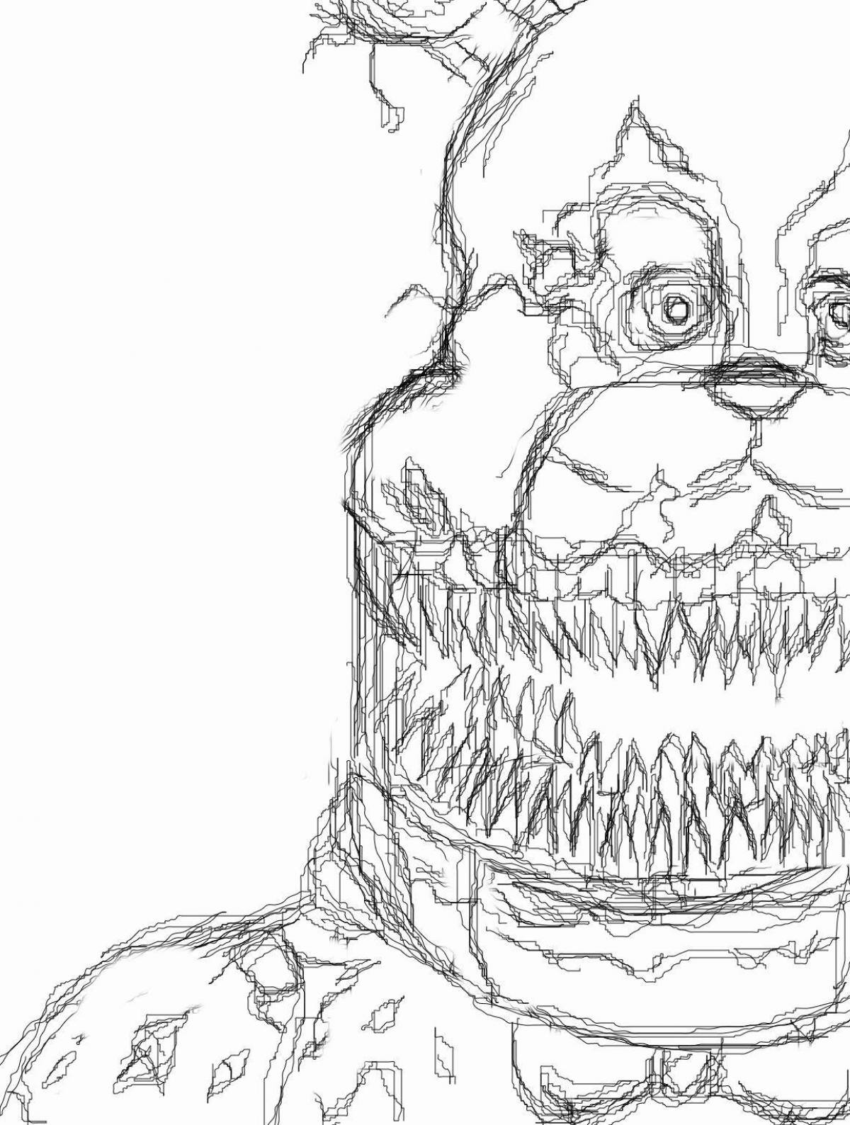 Terrible freddy coloring book