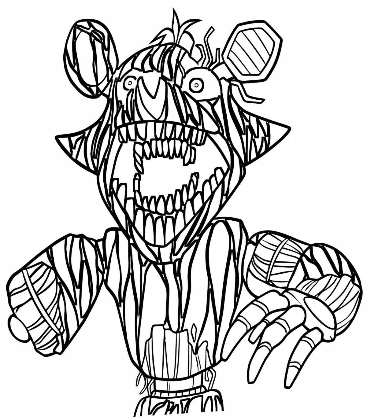 Horrible freddy coloring book