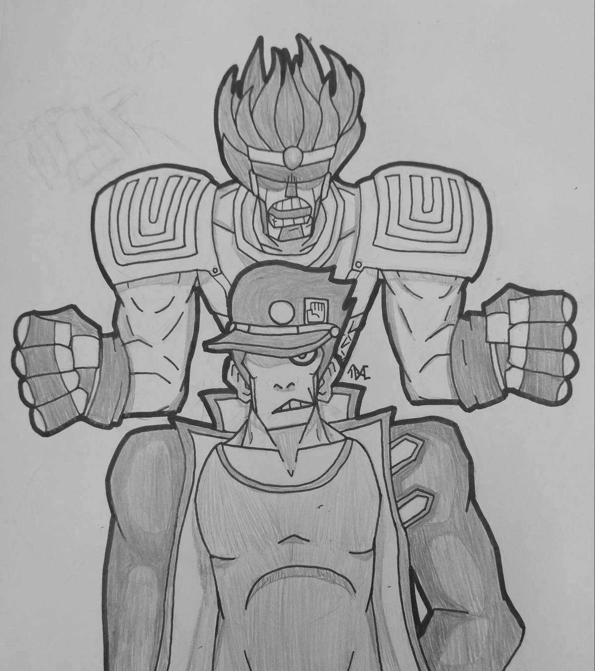 Radiant coloring page star platinum