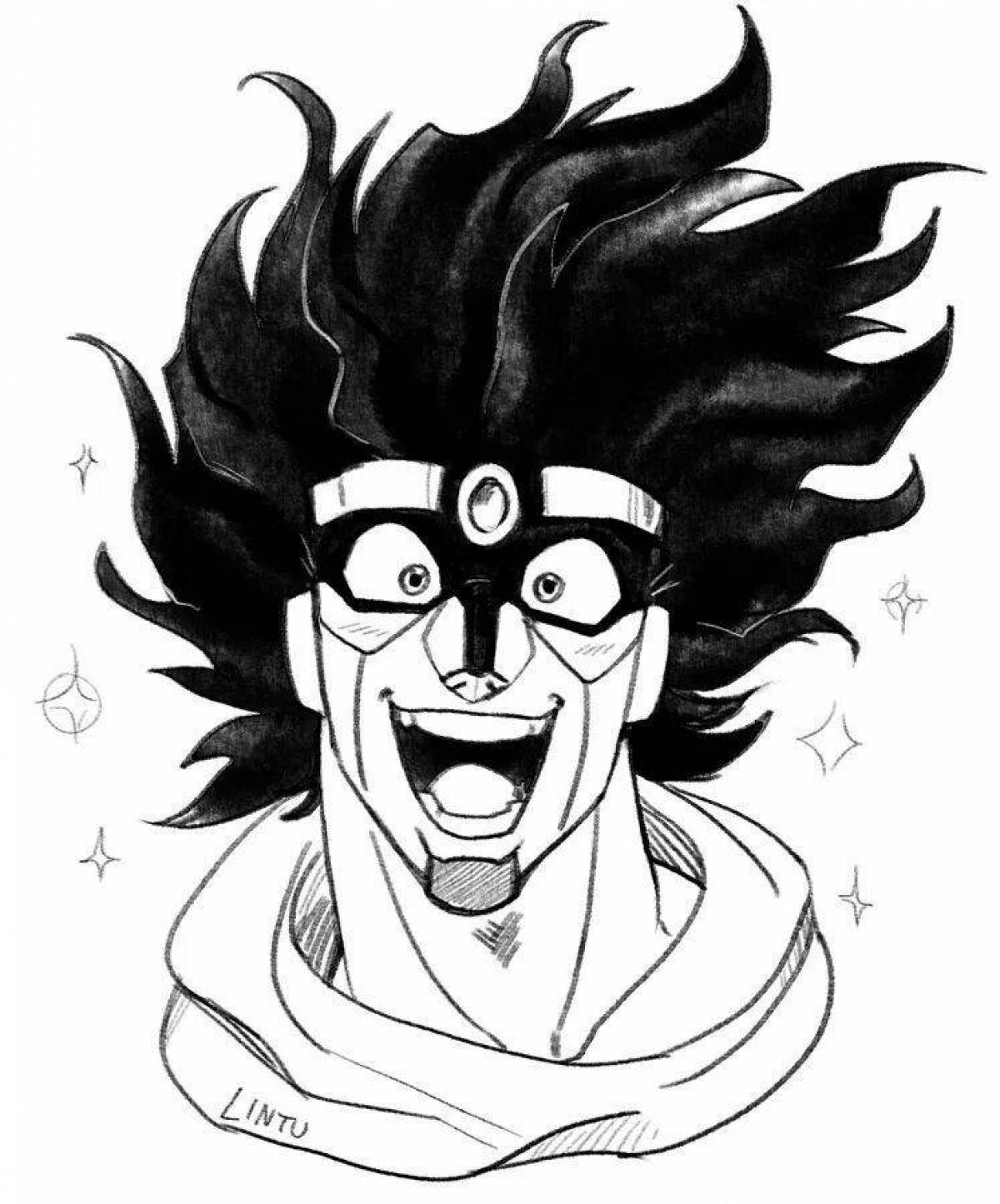 Luxury coloring star platinum