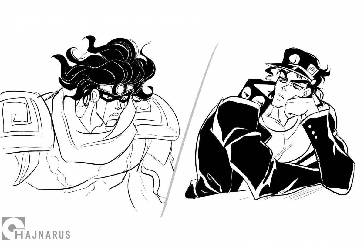 Star platinum glamor coloring