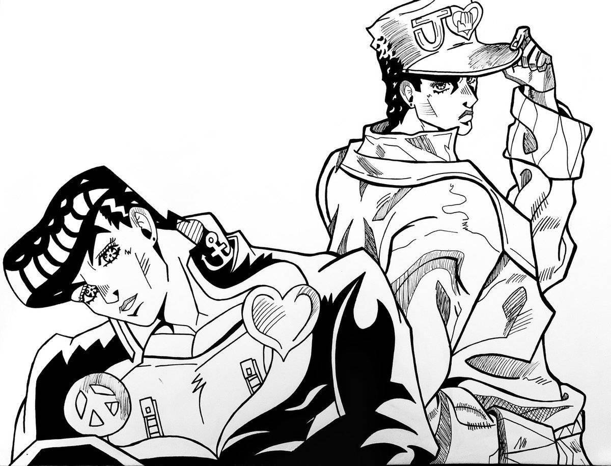 Majestic star platinum coloring page