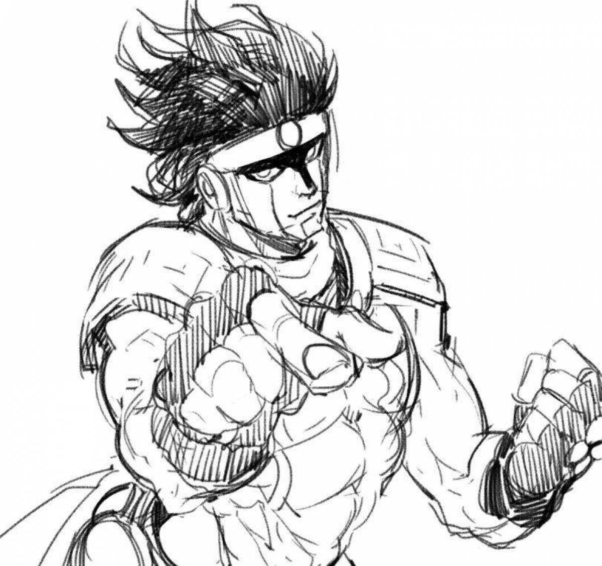 Great star platinum coloring page