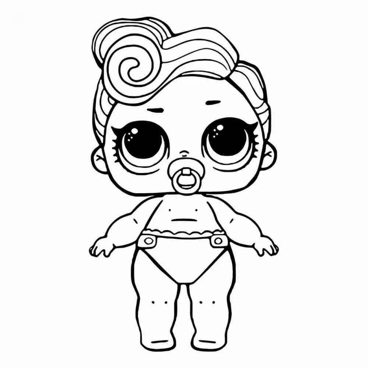 Outstanding lol baby coloring doll