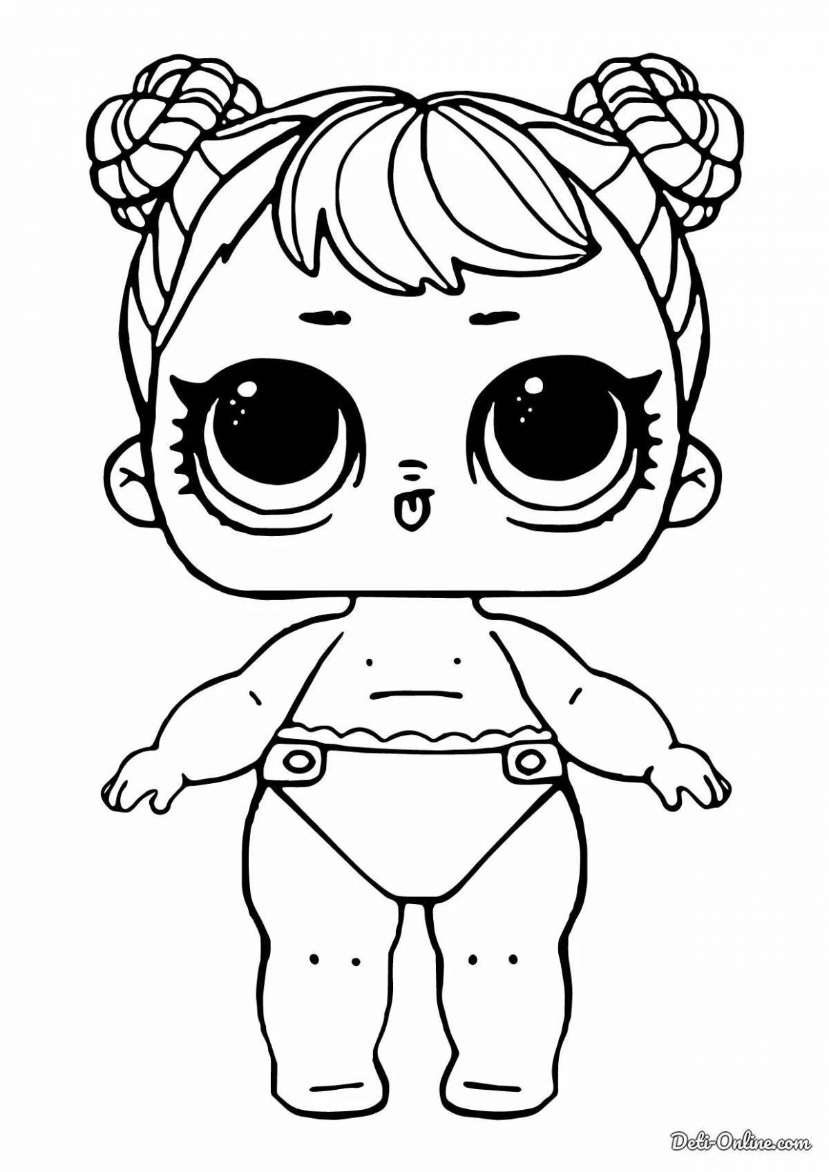 Kind coloring doll lol baby