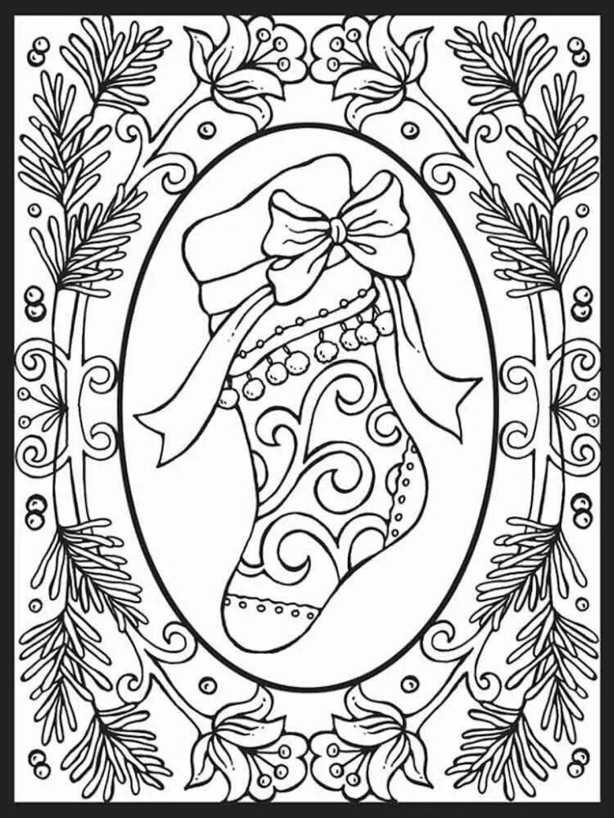 Fabulous Christmas coloring book for adults