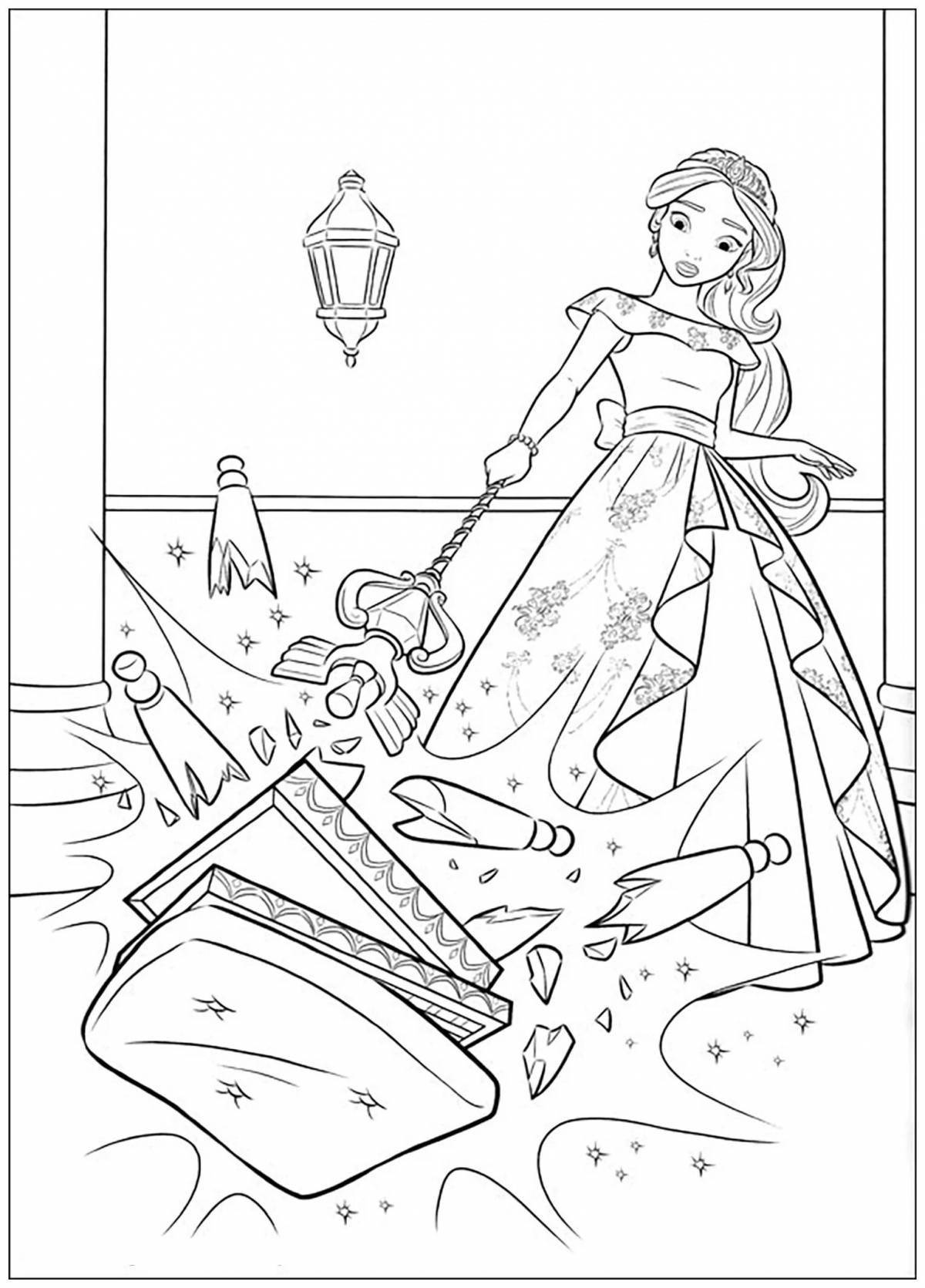 Shining Elena of Avalor Coloring