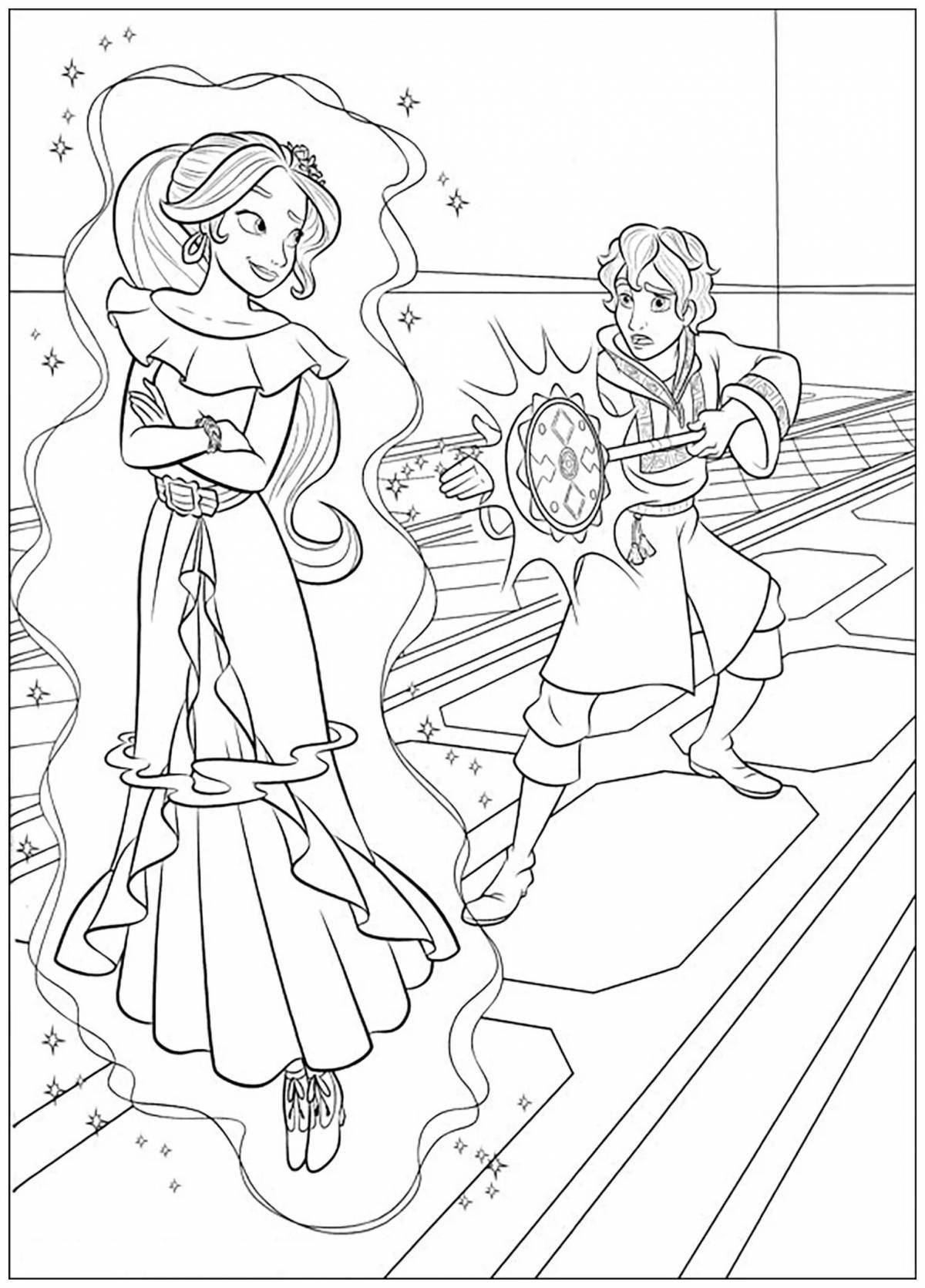 Exotic elena of avalor coloring book
