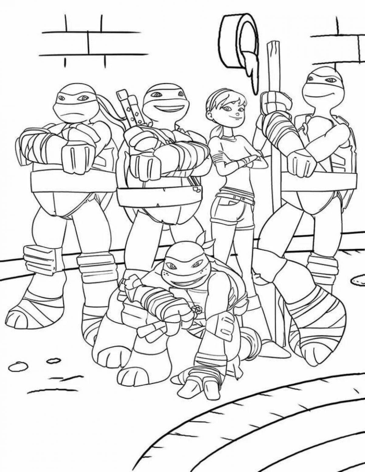 Glorious Teenage Mutant Ninja Turtles Coloring Book