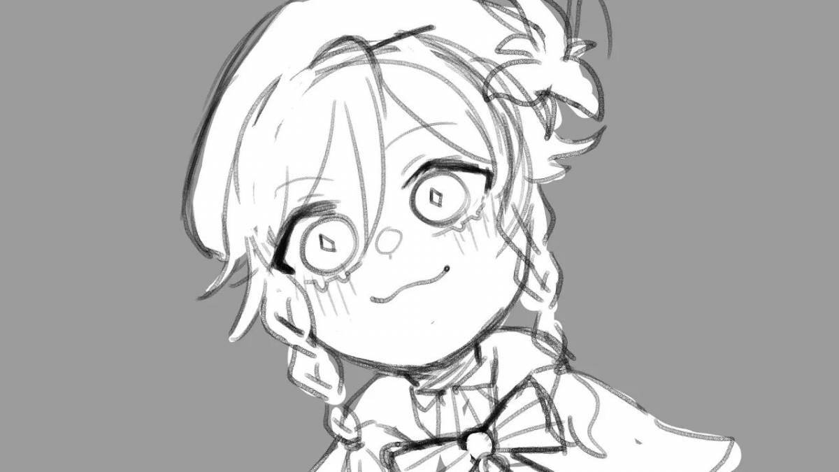 Genshin impact venti glitter coloring