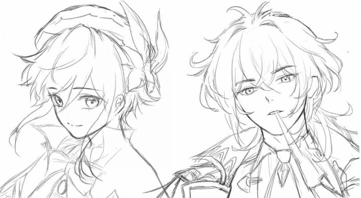 Generous coloring genshin impact venti