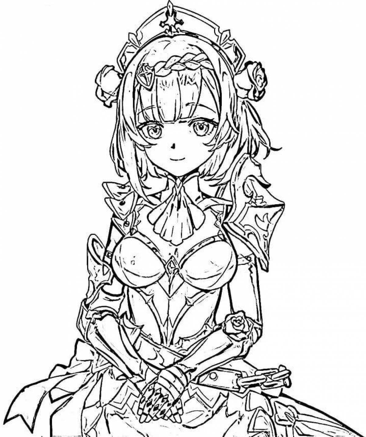 Impressive genshin impact venti coloring