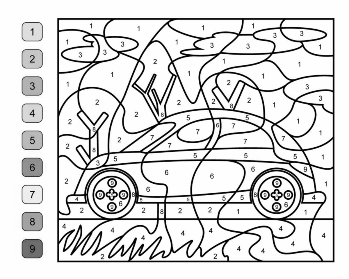 Креативная раскраска easy-by-numbers