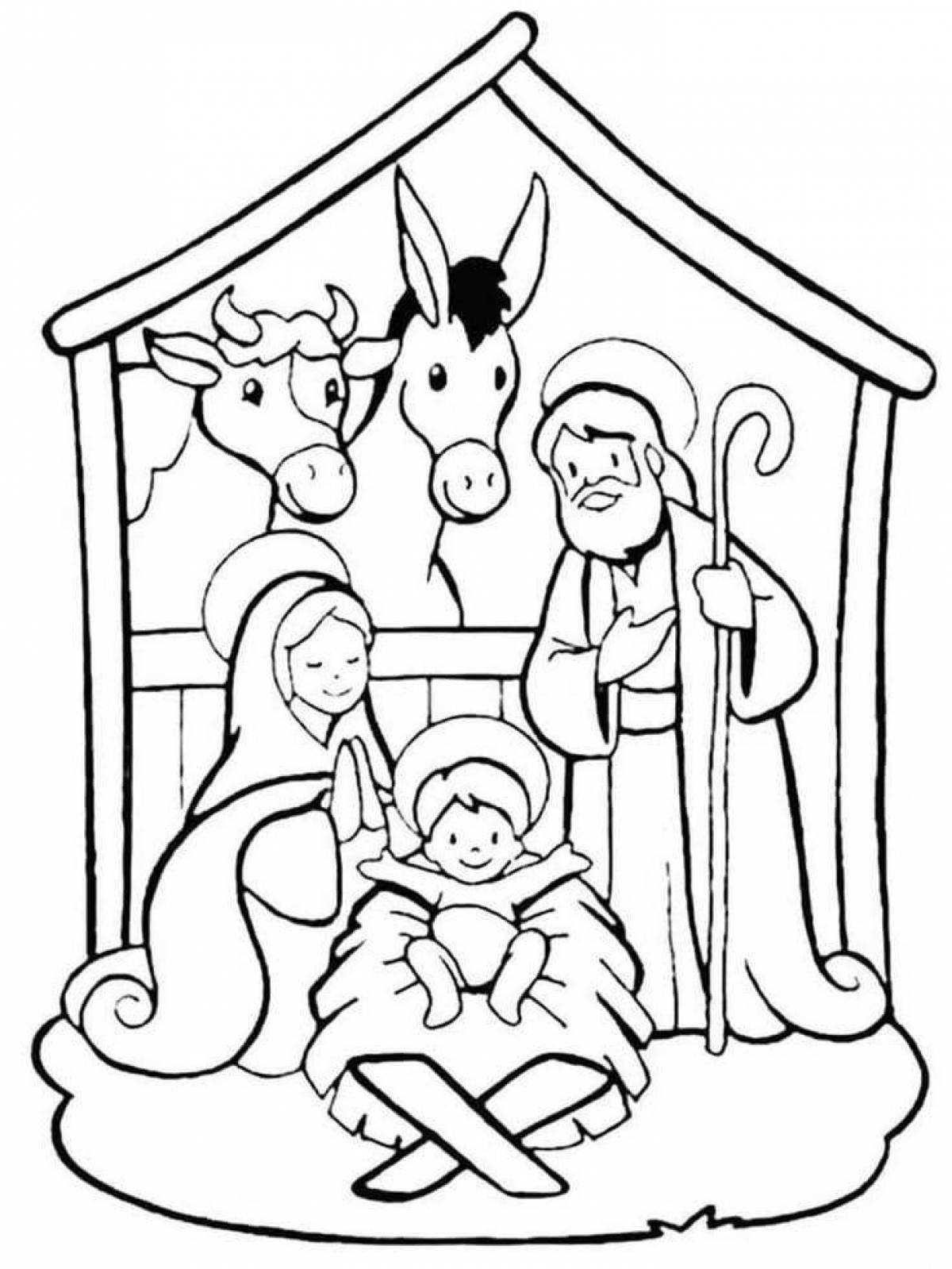 Exciting merry christmas baby coloring book