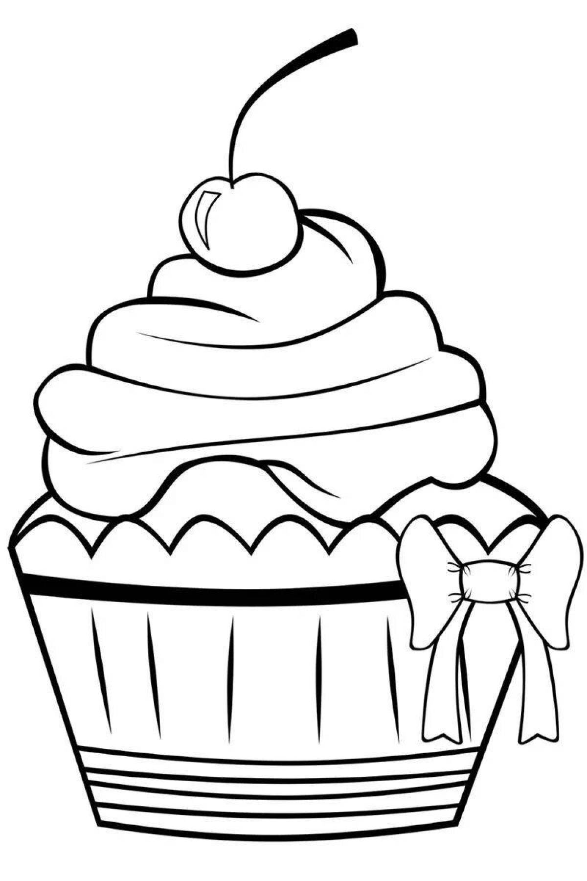 Living cake coloring book for kids