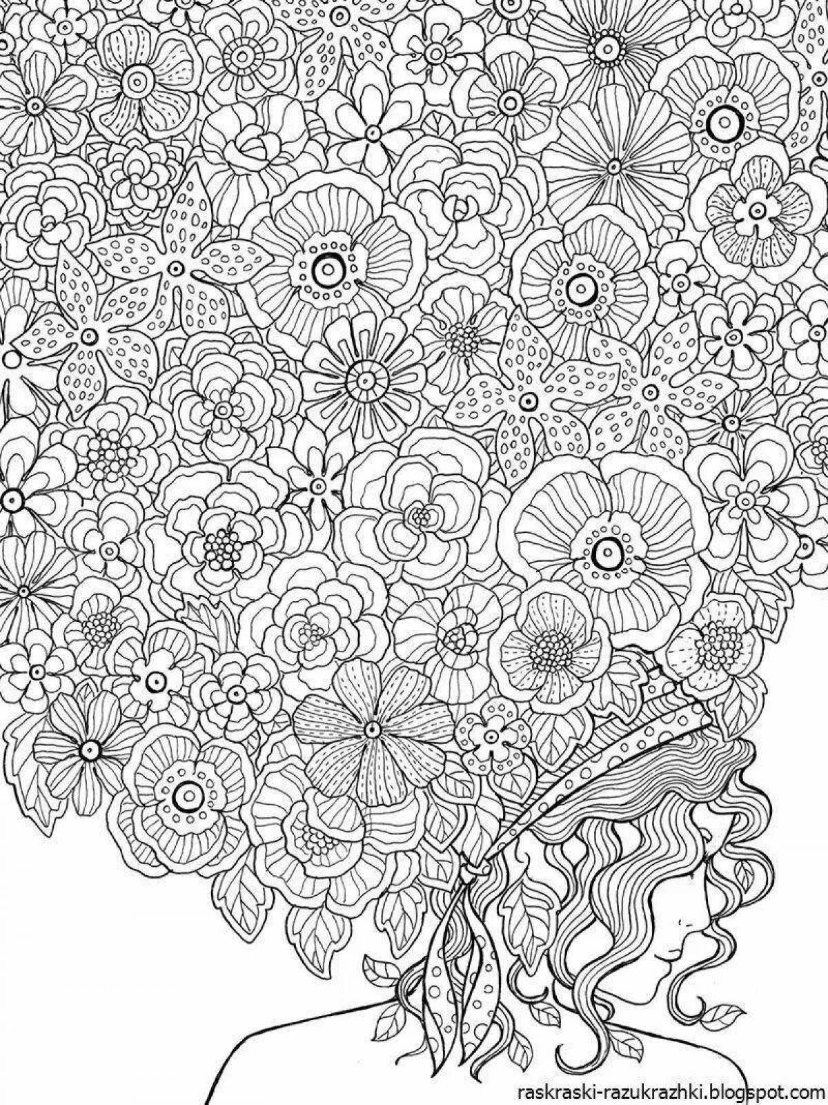 An inspirational anti-stress coloring book for adults