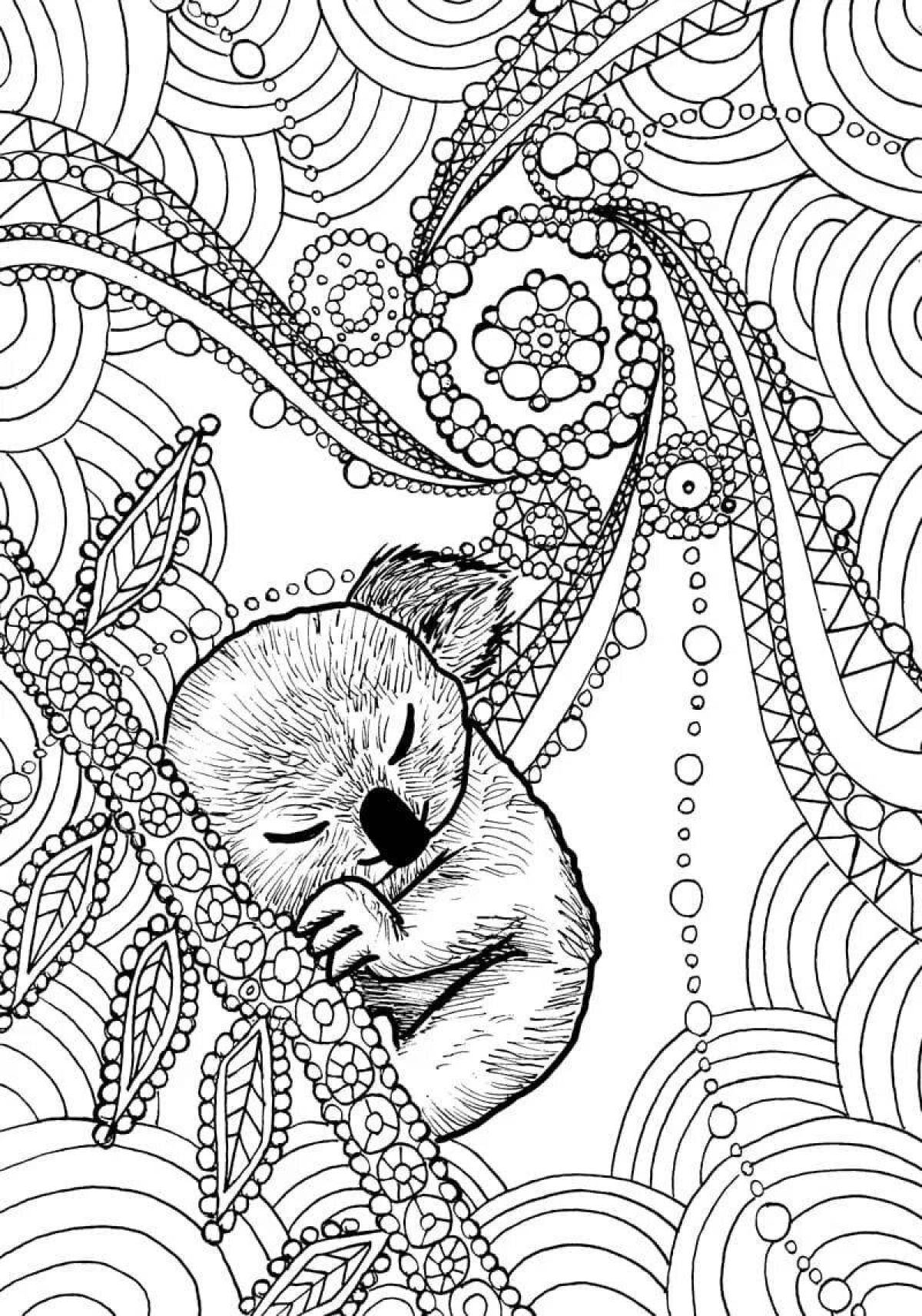 Attractive anti-stress coloring book for adults