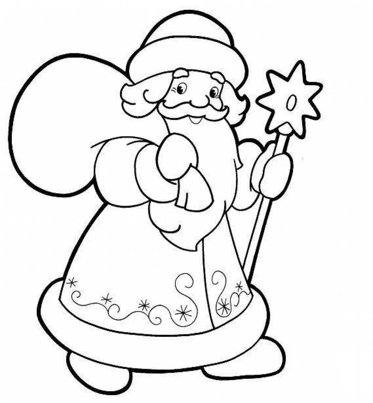 Adorable santa claus coloring book for kids