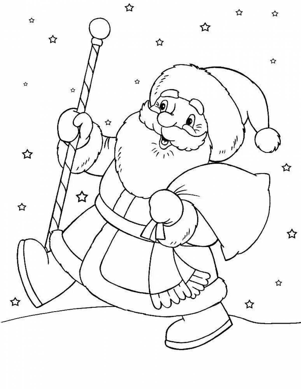 Amazing coloring santa claus for kids