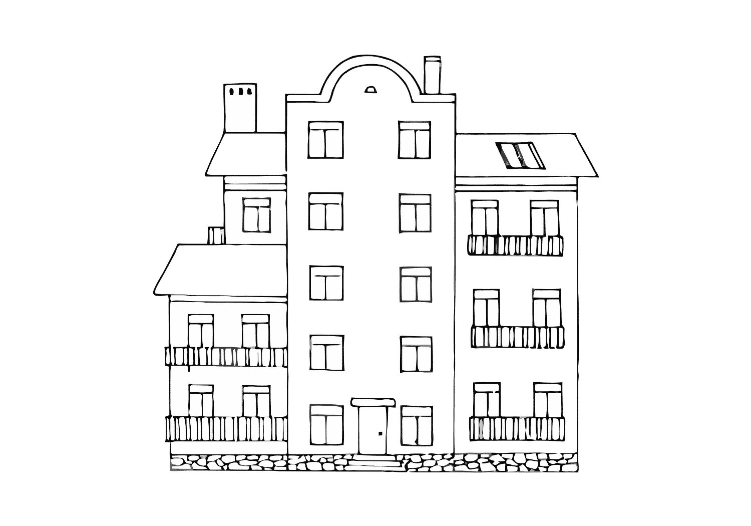 Incredible high-rise building coloring book for kids