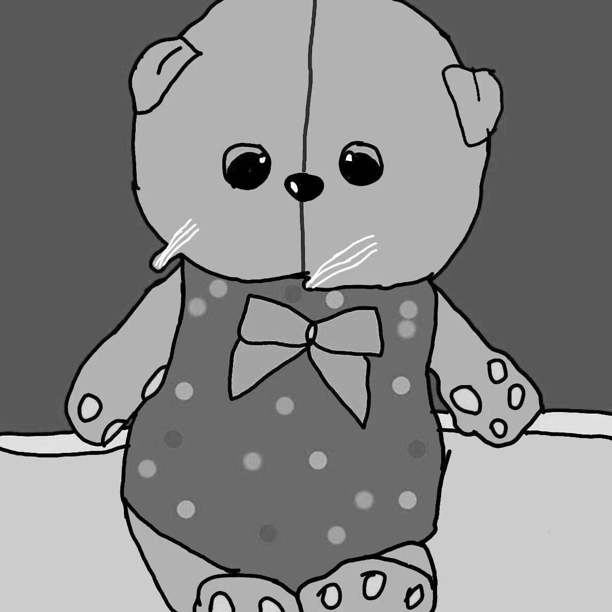 Adorable perch coloring page