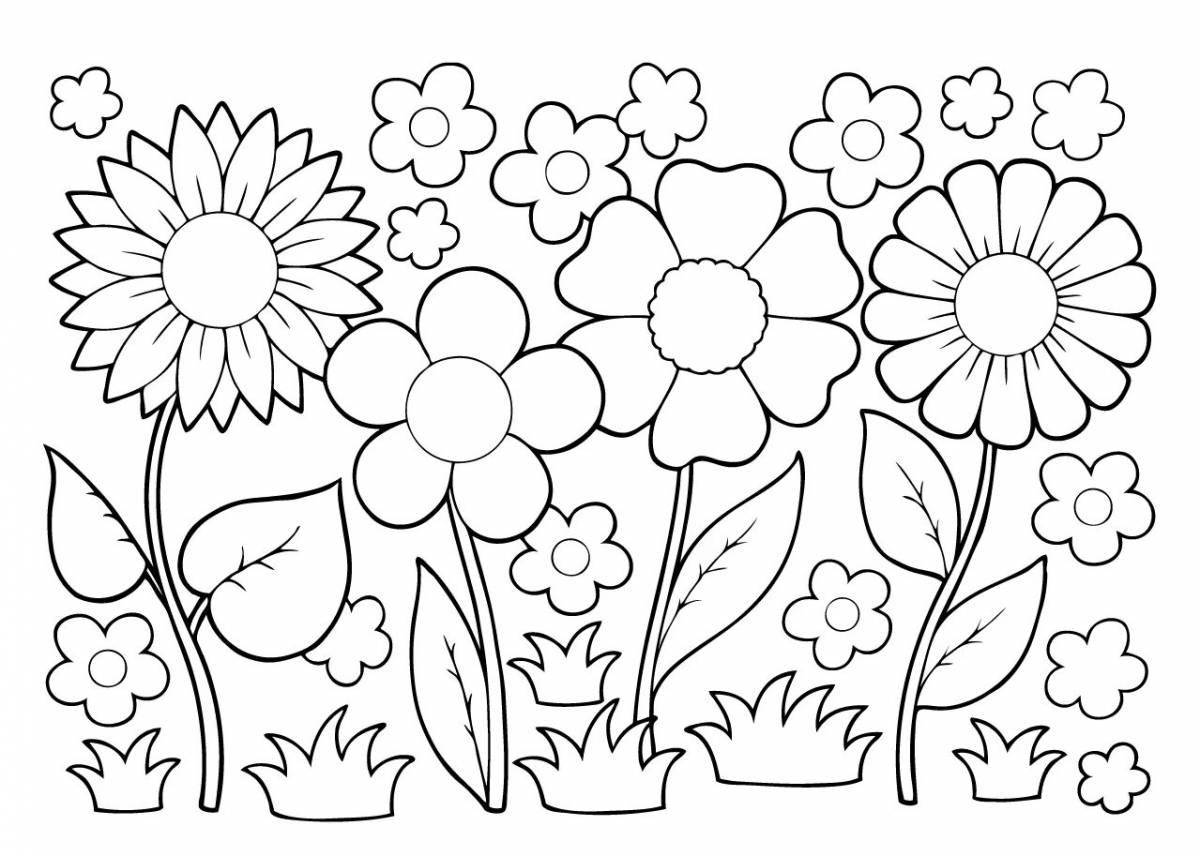 Bright colors coloring page