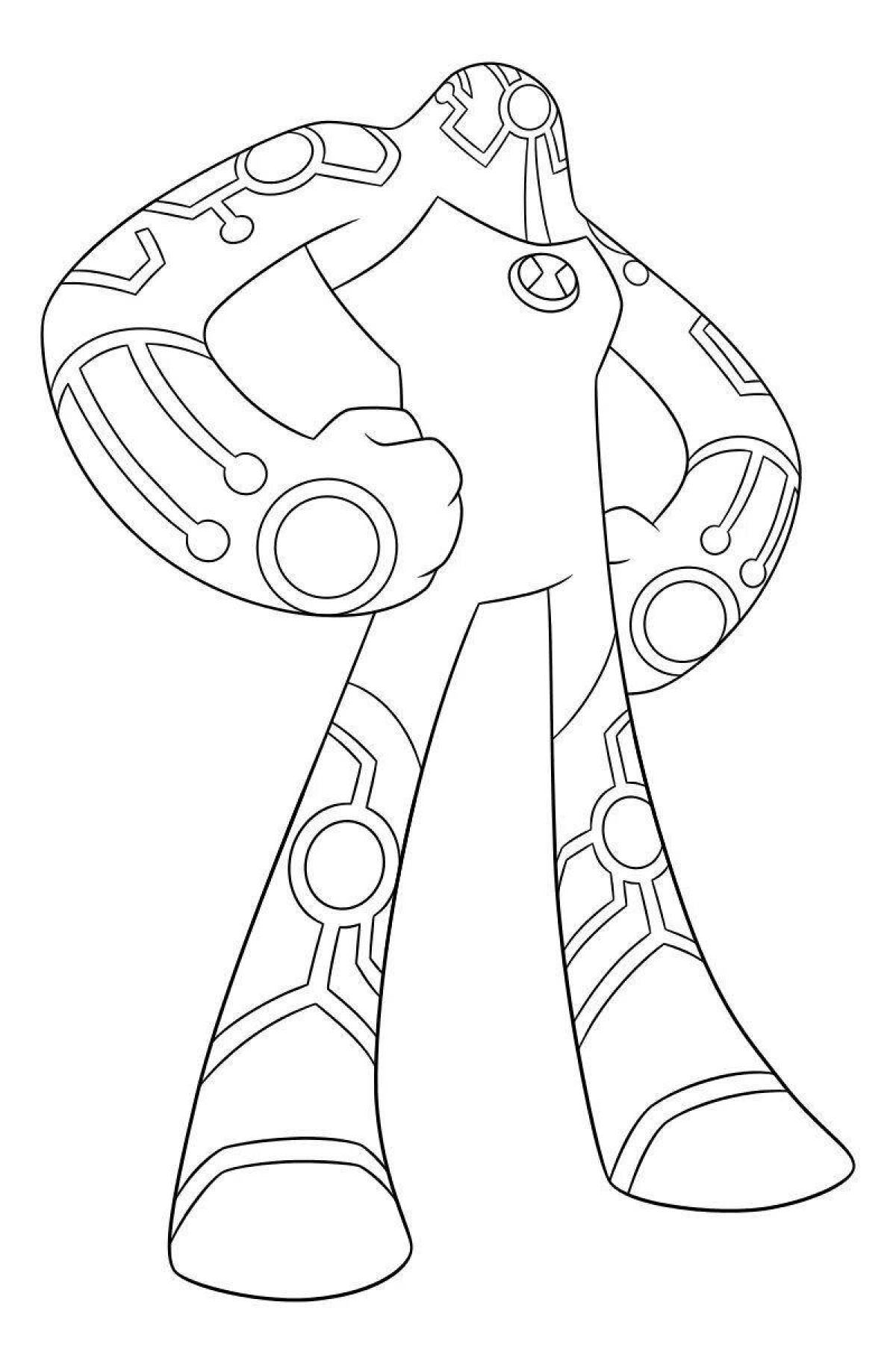 Color-explosion coloring page turn on for boys