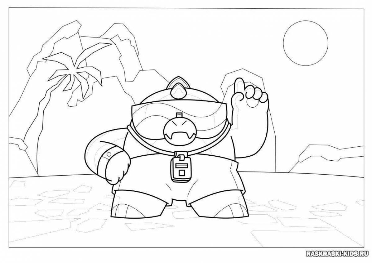 Funny bravo stars buzz coloring page