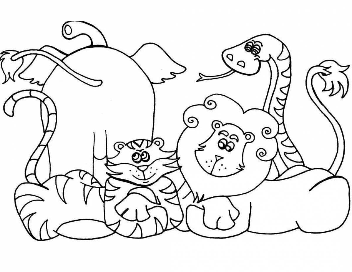 Fabulous animal coloring pages for kids