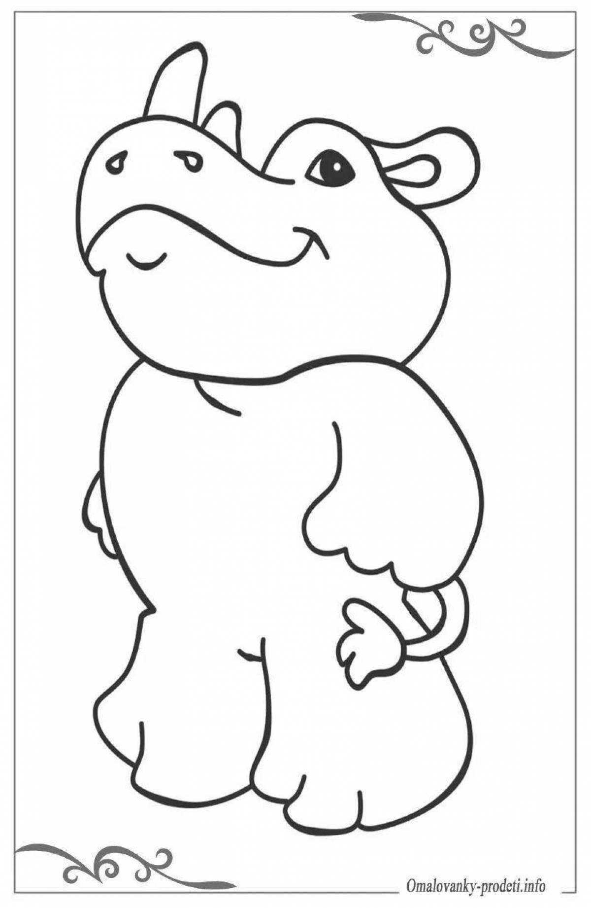 Exotic animal coloring pages for kids