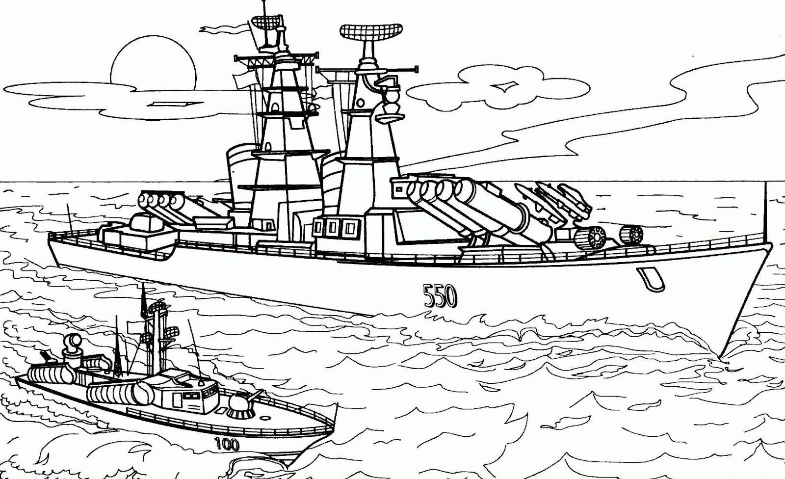 Военный корабль для детей #2