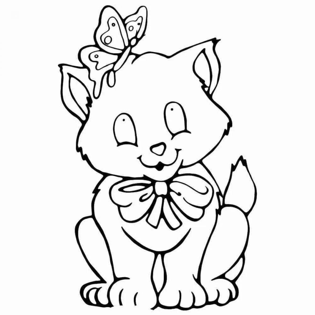 Colored children's printable coloring book